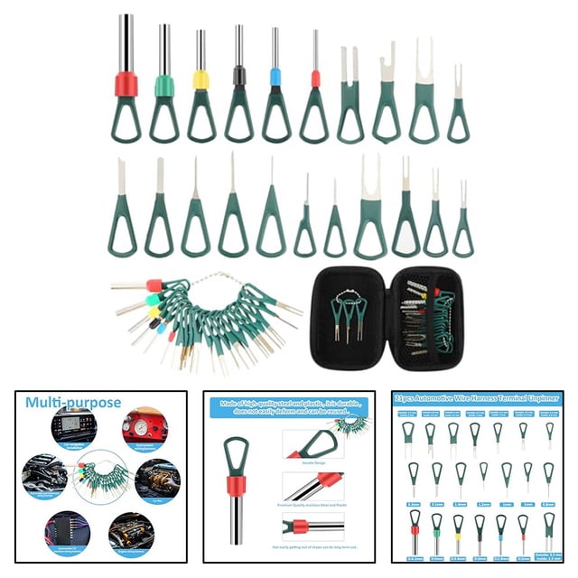 21 Pcs Automotive Terminal Removal Kit Ideal for Wiring and Crimp Pin Removal