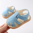 thumbnail image 3 of HBYJLZYG Baby Sandals Flat Shoes Infant First Walkers, Newborn Baby Girls Boys Roman Shoes Sandals Soft Sole Shoes Birthday Shower Gift, 3 of 5