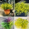 thumbnail image 5 of ZOELNIC Artificial Shrubs Bushes 8 Pack UV Resistant Plants Flowers, Faux Plastic Bell Leaves Greenery for Outside Hanging Planter Home Office Wedding Decor, 5 of 15