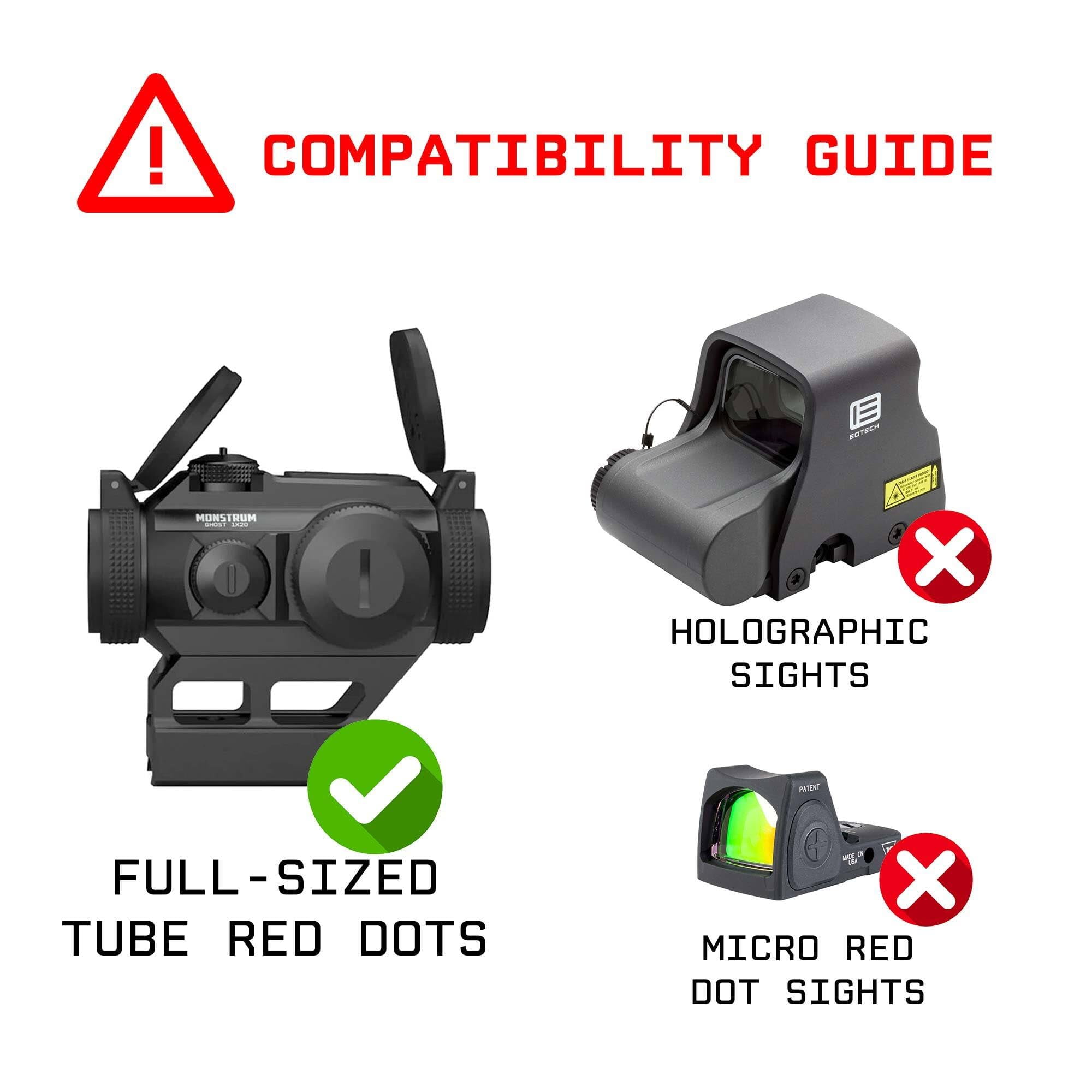 Monstrum Ghost G3 5X Magnifier with Flip-to-Side Mount