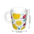 thumbnail image 2 of Yiaed Strawberry Lemon Print Ceramics Coffee,Large Handle Design,Extra Large Tea and Coffee Cup for Office and Home Mugs, 2 of 6