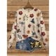 thumbnail image 2 of Tops de Larga de Otoño para Mujer, Suéteres de Cuello Redondo con Estampado 3D, Ropa Informal Holgada y Elegante para Vacaciones MYzq04 XS, 2 of 3