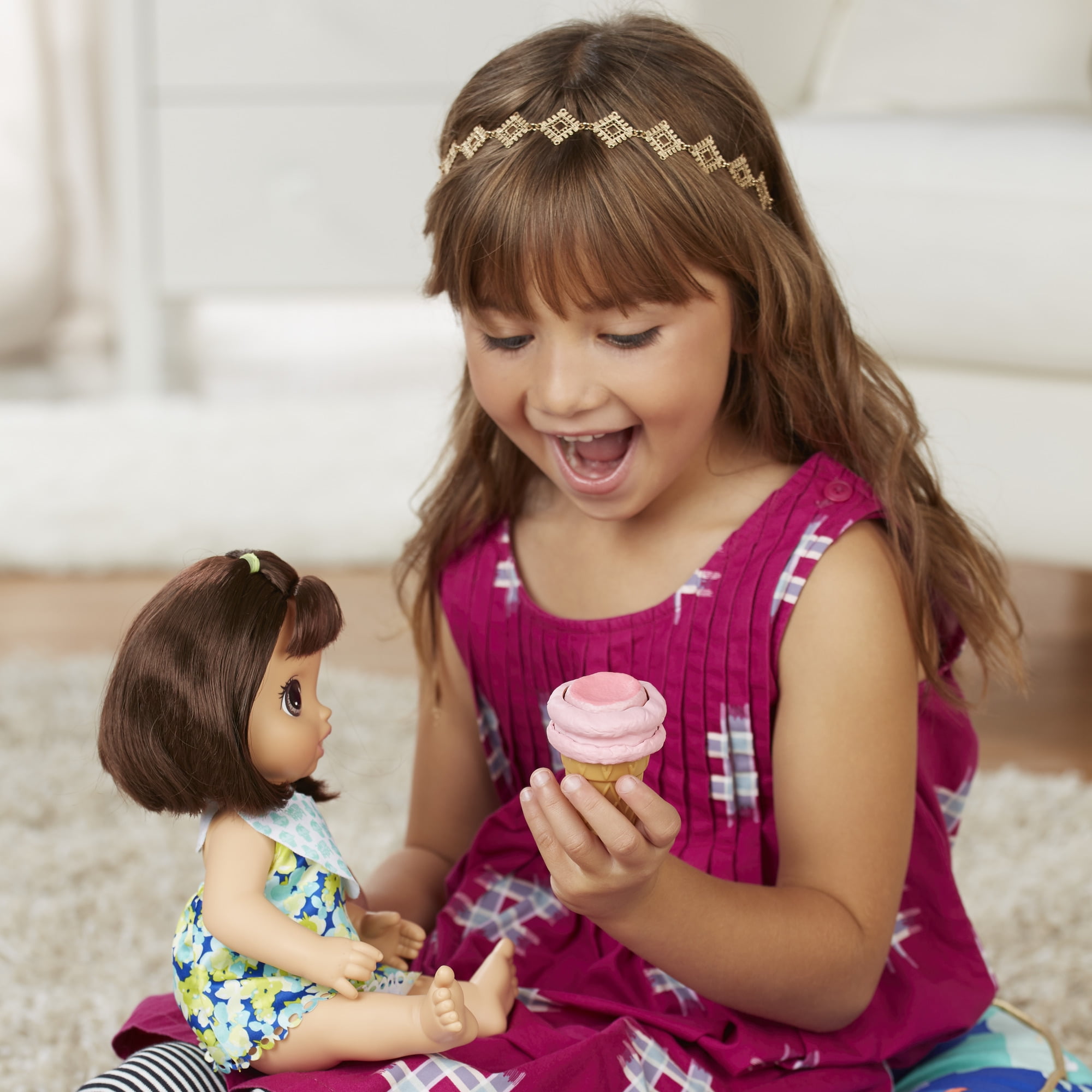 baby alive magical scoops brunette