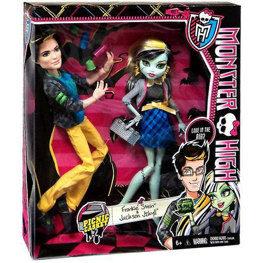 Monster High Picnic Casket Frankie Stein & Jackson Jekyll Doll 2-Pack ...