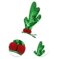 thumbnail image 3 of Unique Bargains 1 Pair Christmas Hair Clips Single Antlers Hairdo Clip for Christmas 1.97"x0.79"x4.72" Green, 3 of 6