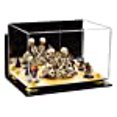 thumbnail image 3 of Better Display Cases Versatile Acrylic Display Case - Medium Rectangle Box with Mirror, Wall Mount, Yellow Risers and Wood Base 12" x 8.25" x 8" (A004-YR), 3 of 9