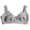 Gray, variant on qolati Sport Bras for Women Plus Size Unpadded Full Coverages Everyday Bras Adjustable Strap Seamless Cotton T-Shirt Bras D Cups
