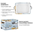 thumbnail image 3 of Cute Doodle Dogs Paw Prints Hearts Square Storage Bins with Handles Collapsible Containing Box 2 Packs, 3 of 9