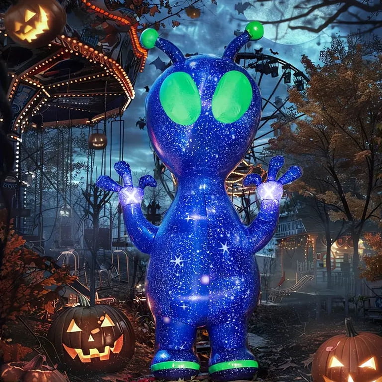 Coolmade 11 Ft Inflatable Alien Outdoor Decorations, Prelit