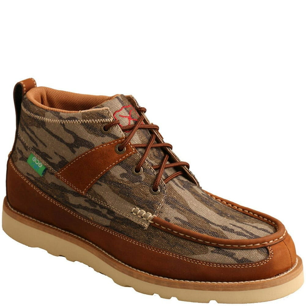 Twisted X - MCA0034 Twisted X Men's Mossy Oak Wedge Casual Shoes - Camo/Oiled Saddle - Walmart
