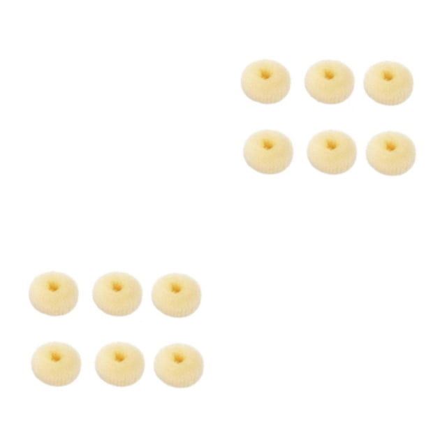 Donut Maker de Nylon 6pcs Sonducket Beige Accesorios para el cabello