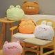 thumbnail image 4 of Almohada de animales de peluche kawaii para niñas y niños, oso de peluche, conejo, Rana, Tigre, cerdo, juguetes de peluche de dibujos animados, cojín suave para sofá trasero, 35cm, 4 of 5