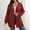 Wine, variant on Women's Sweaters Plus Size 5X Cardigan $15.00 Fashion Solid Color Leisure Long Sleeve Jacket Convention Cardigan