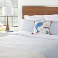 thumbnail image 3 of Mina Victory Plush 16" Square Cotton Unicorn Whale Throw Pillow in Multi-Color, 3 of 4