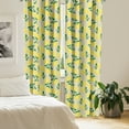 thumbnail image 2 of Ambesonne Floral Window Curtains, Yellow Cloves with Branches, Each 28" W x 95" L, Mustard Green and Tan, 2 of 4