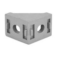 thumbnail image 3 of Aluminum  Corner Bracket L Type Aluminum  Corner Bracket 2028 Aluminum  Bracket 50Pcs Aluminum Corner Bracket 2 Holes Right Angle L Type For 2028 Aluminum, 3 of 8