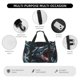 thumbnail image 4 of Balery Wave Chain Shark Bolsa de Gimnasio para Mujeres, Bolsa de Viaje con Bolsillo Húmedo, Bolsa de Fin de Semana para Mujeres, Bolsa de Viaje Resistente al Agua, 4 of 7