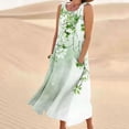 thumbnail image 2 of Midsumdr Sundresses for Women 2025 Summer Casual Flowy Loose Plus Size Dresses with Pockets Fashion Boho Floral Printed Sleeveless Round Neck Maxi Dresses, 2 of 5