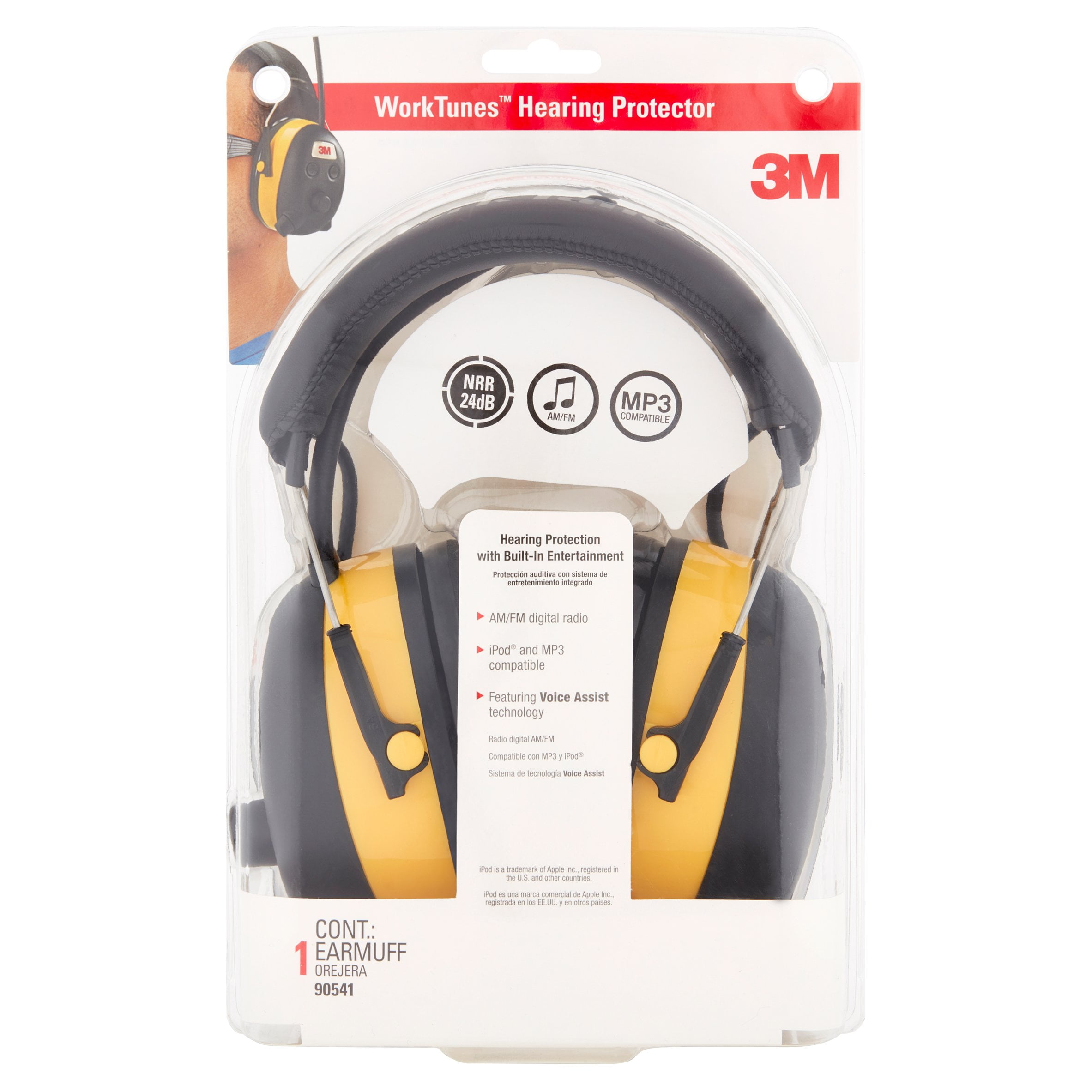 Radios Fm Am Alarm Clocks Protable Audio Com 3m Worktunes Hearing Protector 1 Pack