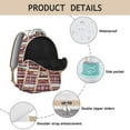 thumbnail image 4 of Vintage Boho Daypack - Tribal Design with 17" Laptop Pocket | Heavy Duty & Water-Resistant, Roomy for School & Travel, 4 of 6