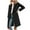 Black, variant on TAGOLD Womens Coats,Woman Winter Casual Solid Turndown Keep Warm Single-breasted Windbreaker Coat Anoraks