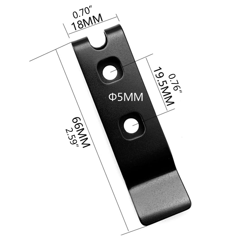 K Sheath Waist Clip With Screw – Stainless Steel Scabbard Back Belt Clip For Tool Sheaths, Backpacks, And Outdoor Gear