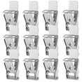 thumbnail image 3 of KAKOWELY spring lights clips 12pcs Recessed Light Spring Clips Universal Lamp Clip For Flat Panel Light Embedded Lamp Accessories 3-Hole Fixed Bracket Silver Tone, 3 of 5