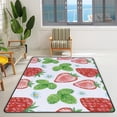 thumbnail image 2 of GZHJMY Soft Rug Large Area Rugs, Strawberry Leaves Comfortable Indoor Carpet, Baby Play Mat for Living Room Bedroom Nursery Decor Floor Mat 63x48inch Carpet Runner, 2 of 6