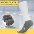thumbnail image 2 of Usavemo 12 Pairs Mens Cushion Crew Socks Sports Work Socks Athletic Crew Socks for Men Size 10-13, 2 of 7