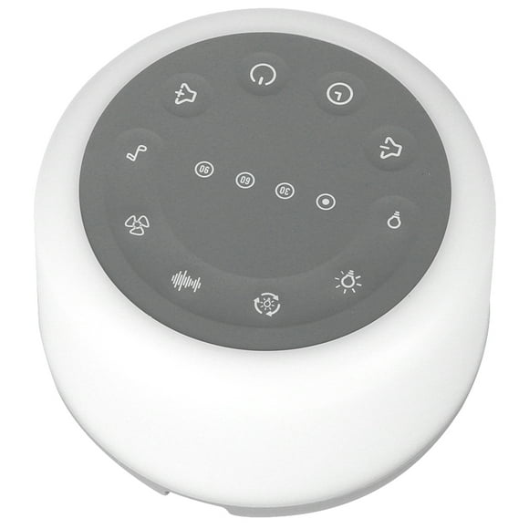 Noref Machine à Sons de Sommeil, Machine à Bruit Blanche, Machine à Sons de Sommeil Portable avec 7 Veilleuses Colorées pour Dormir et Se Détendre