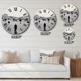 thumbnail image 4 of Designart "Mirage in the Desert III III" Landscapes Oversized Wall Clock, 4 of 6