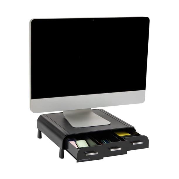 Soporte para monitor, elevador para portátil, organizador, lector mental con cajón