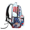 thumbnail image 3 of Easygdp Cute Gnomes in USA1 Mochila Ergonómica Versátil para Laptop - Múltiples Bolsillos, Correas Ajustables, Unisex para Escuela, Viajes y Actividades al Aire Libre-One Size, 3 of 5