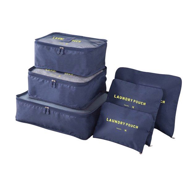 Mittory 6 Pieces Portable Luggage Packing Cubes,Underwear Travel Bag