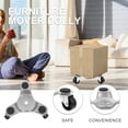 thumbnail image 2 of 3 unids de acero de 3 ruedas Mover Dolly Moverse Mobiling Dolly Furniture Movers, 2 of 7