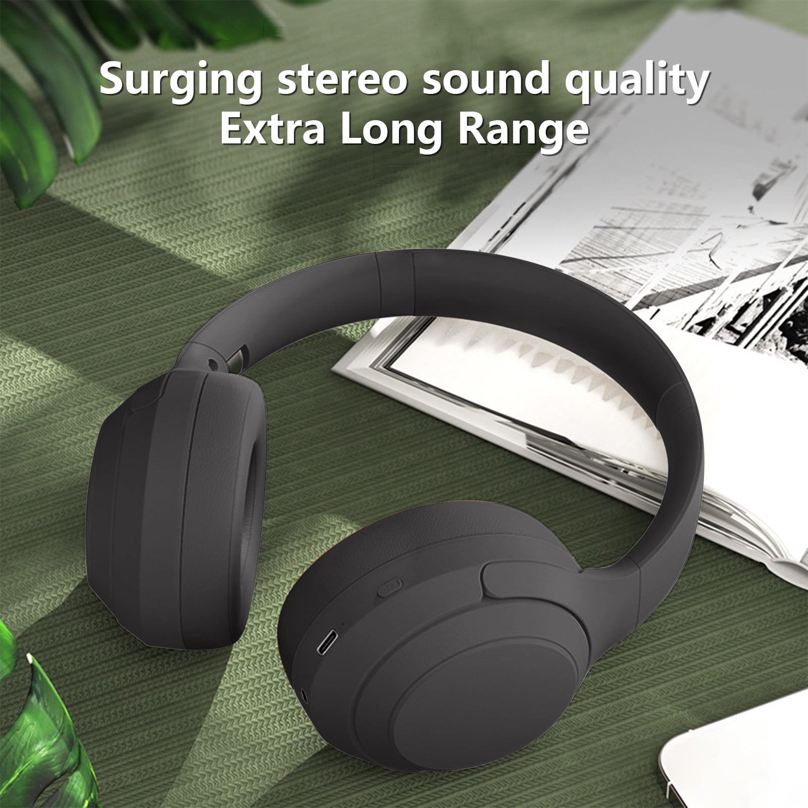 Bluetooth Headphones for Kids Boys Girls, Wireless Headphones with Built-in Mic, USB C Fast Charging, Bluetooth 5.3, On Ear Kids Headset with Aux Cord