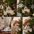 thumbnail image 7 of YuanGuangQ Christmas Acrylic Snowflake Ornament, Transparent Crystal Sequins Hanging Decoration, Holiday Party Home Window Decor for Christmas Tree Indoor Shelf, 7 of 7
