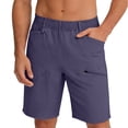 thumbnail image 7 of Gamivast Plus Size Shorts for Men Quick Dry Elastic Waist Hiking Utility Cargo Shorts with Pockets Lightweight Stretchy Outdoor Fishing Travel Tactical Summer Wear Gray XL, 7 of 7