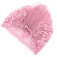 thumbnail image 2 of Turbante Moda Hermoso Único Retráctil Musulmán Bordado Rebordear Sombrero Femenino RegaloRosa Claro, 2 of 5