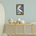 thumbnail image 3 of Stupell Industries White Pelican on Shore Animals & Insects Painting Black Floater Framed Canvas Art Print Wall Art, 17 x 25, 3 of 10
