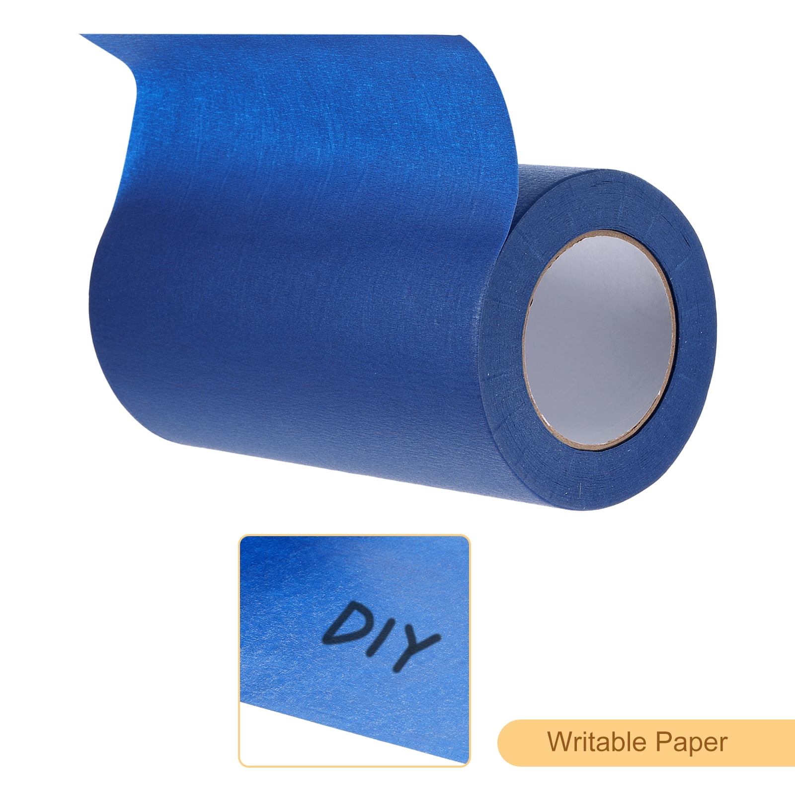 Masking Tape Blue Painters Tape Paper Tape [for Crafts DIY Walls Painting Decoration]- 9.1 Inch x 60 Yards/1 Roll
