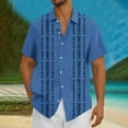 thumbnail image 2 of cllios Men's Casual Linen Shirts Short Sleeve Button Down Shirt Summer Tropical Floral Hawaiian Shirts for Men Big and Tall Beach Holiday Tops, 2 of 6