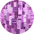thumbnail image 1 of Ahgly Company Indoor Round Southwestern Purple Country Area Rugs, 8' Round, 1 of 4