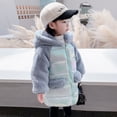 thumbnail image 6 of Toddler Kids Girls Winter Cute Thick Hooded Down Zipper Coat Jacket, 6 of 9