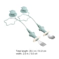 thumbnail image 2 of Shisuyan Stainless Steel Baby Fork and Spoon Set Green 1Set 20.1X2X0.8In, 2 of 9