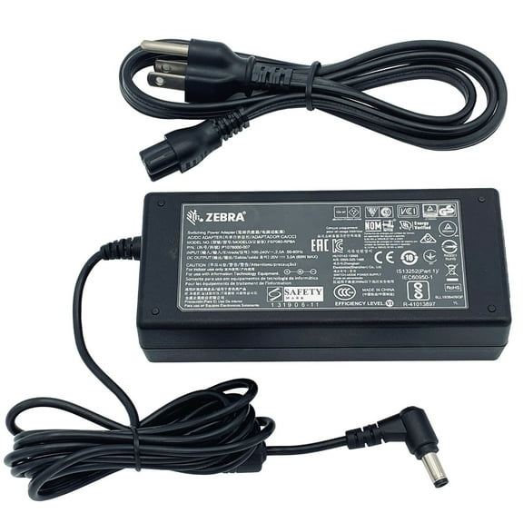 Pre-Owned Zebra FSP060-RPBA 20V 60W Power Adapter w/ Power Cord Genuine Black