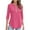 #13-Pink, variant on Ichuanyi Fall Tops for Women 2022 Women's Summer Long Sleeve Shirts Zip Casual Tunic V-Neck Rollable Blouse Tops