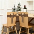thumbnail image 6 of Kumdkd Christmas Chair Bow Decor, Stretchy Elastic Chair Tie Covers for Wedding, Party, Holiday Decoration, Polyester Bow Back Covers for Dining Chairs, 6 of 9