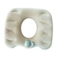 thumbnail image 1 of Almohada inflable tipo Donut, cojín para asiento, cojín para asientos de avión, coches y trenes beige, 1 of 8