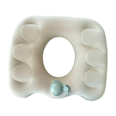 Wswqop Inflatable Donut Pillow Seat Cushion Seat Pad Easy to Clean Portable Lightweight beige